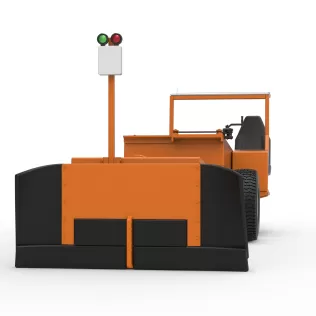 Garden Tractor pulling sled Scale 1:25 - Model thumbnail 6