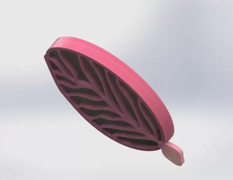 Leaf Soap Dish with Removable Veins - Model preview 7