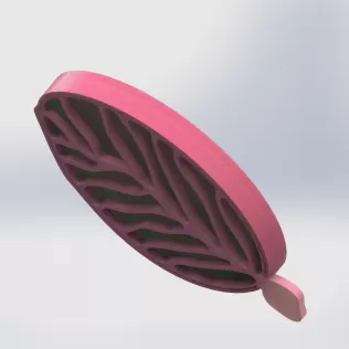 Leaf Soap Dish with Removable Veins - Model thumbnail 7
