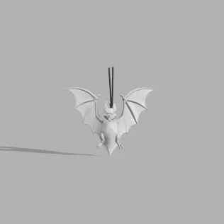 Hanging Bat Ornament - Spooky Miniature - Model thumbnail 2