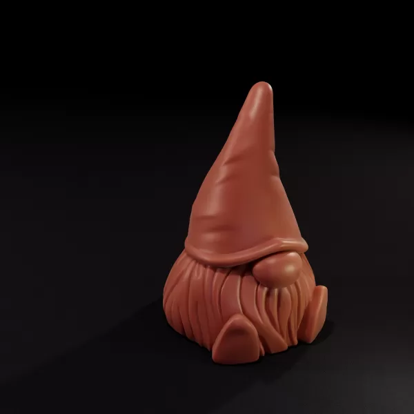 Minimalist Nordic Gnome 3D Print Model - Model preview 3