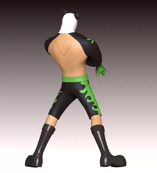 Pandaman - One Piece - Model preview 9