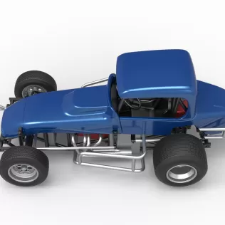 Vintage Sprint car Version 2 Scale 1:25 - Model thumbnail 10