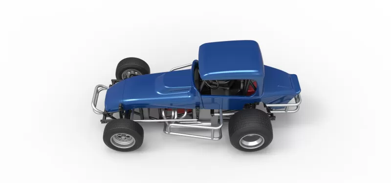 Vintage Sprint car Version 2 Scale 1:25 - Model preview 10