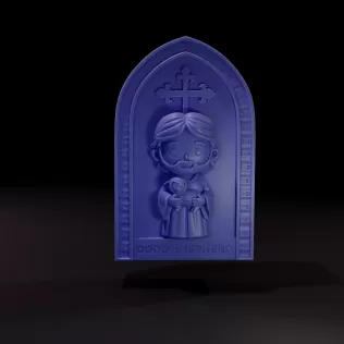 3D printable model: The Good Shepherd (Chibi Style) - Model thumbnail 2