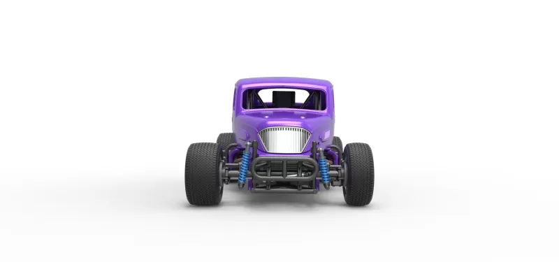 Vintage Dirt Modified stock car Scale 1:25 - Model preview 7