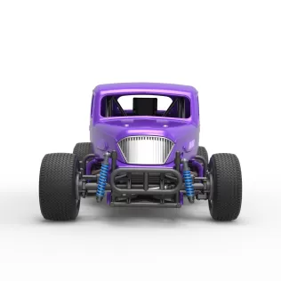 Vintage Dirt Modified stock car Scale 1:25 - Model thumbnail 7