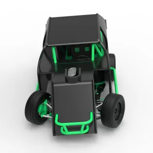 Mod Lite Race car while turning Scale 1:25 - Model thumbnail 8