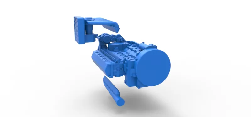Engine of Vintage Bus Scale 1:25 - Model preview 21