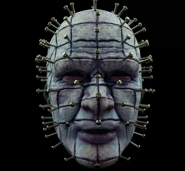 Pinhead Hellraiser mask - Model preview 1