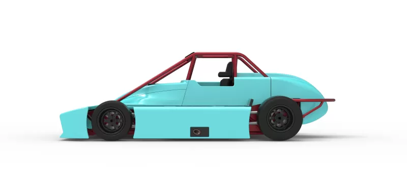 Experimental Pavement Silver Crown Car Version 3 Scale 1:25 - Model preview 9