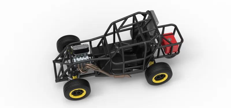 Mod Lite Race car Base Version 2 Scale 1:25 - Model preview 4