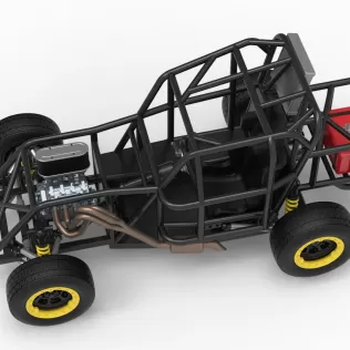 Mod Lite Race car Base Version 2 Scale 1:25 - Model thumbnail 4