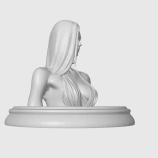 Charlize Theron 3D Bust - Model thumbnail 9