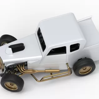 Dwarf car while turning Version 2 Scale 1:25 - Model thumbnail 4