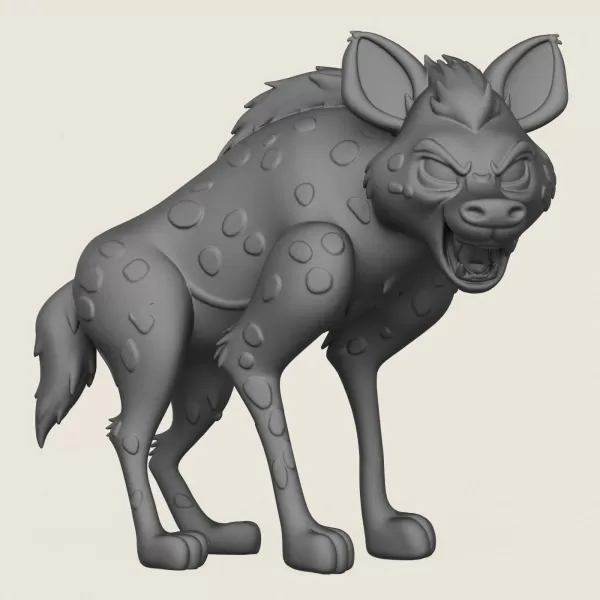 Hyena Print Ready 3D Model - Model preview 1
