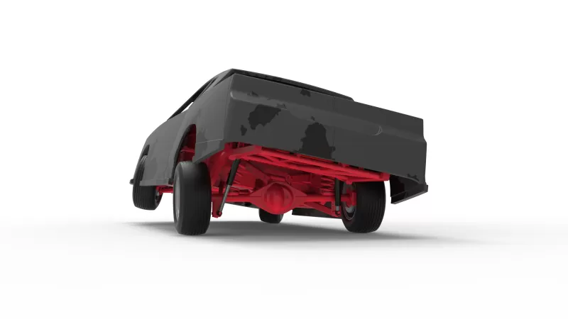 IMCA Stock car while turning Scale 1:25 - Model preview 15