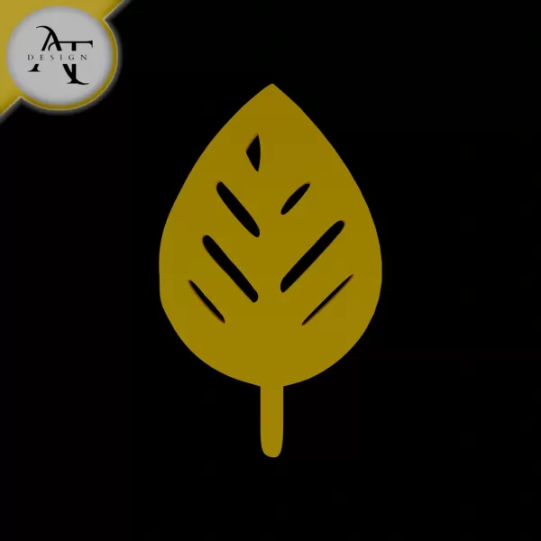 Simple Leaf Symbol - 2D Art - Model preview 1