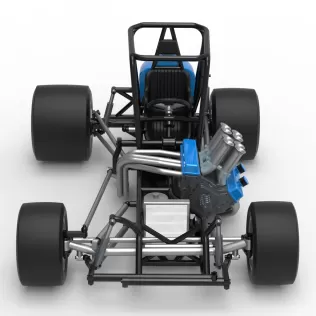 Vintage Pavement Sprint car Base Scale 1:25 - Model thumbnail 8