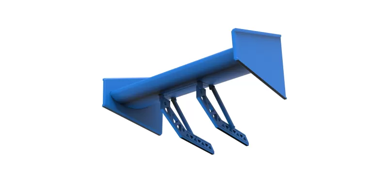 Wing of Supermodified front engine race car V4 Scale 1:25 - Model preview 3