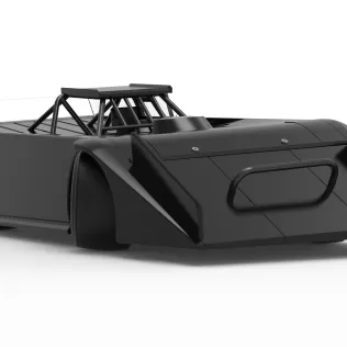 Wedge Dirt Late model while turning Scale 1:25 - Model thumbnail 27