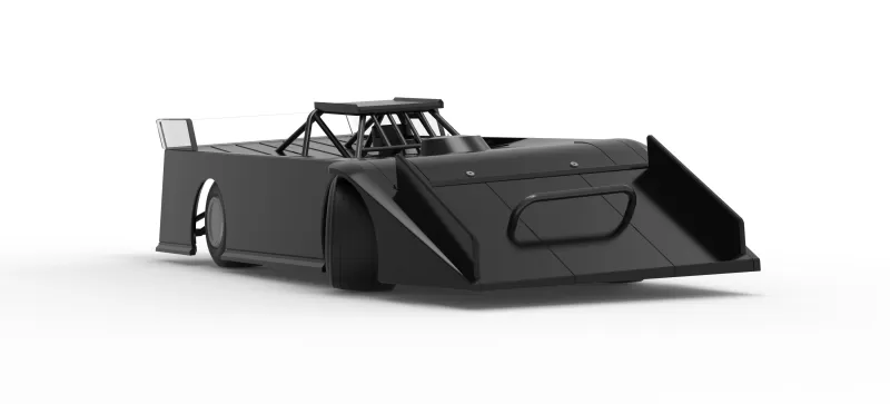 Wedge Dirt Late model while turning Scale 1:25 - Model preview 27