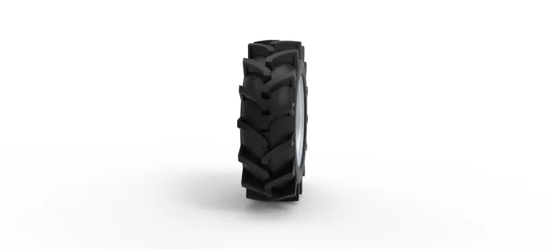 Wheel of Mud truck Scale 1:25 - Model preview 3