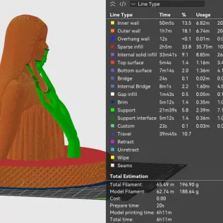Anya Taylor-Joy 3D Bust Print - Model thumbnail 2