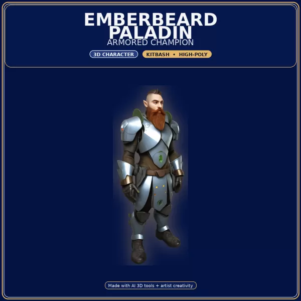 Stylized Elf Hero Pack – 10 Character Variants | Kitbash | - Model preview 8