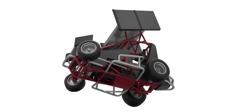 New Zealand Minisprint while turning Scale 1:25 - Model preview 3