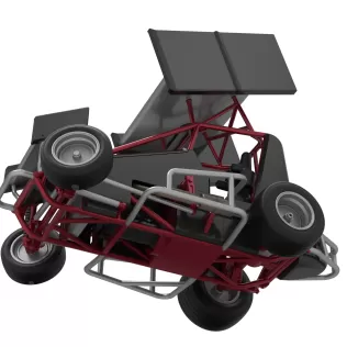 New Zealand Minisprint while turning Scale 1:25 - Model thumbnail 3