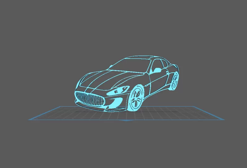 Maserati - Granturismo Wall Art - Model preview 1