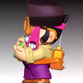 Jae-yong - Brawl Stars - Model thumbnail 9