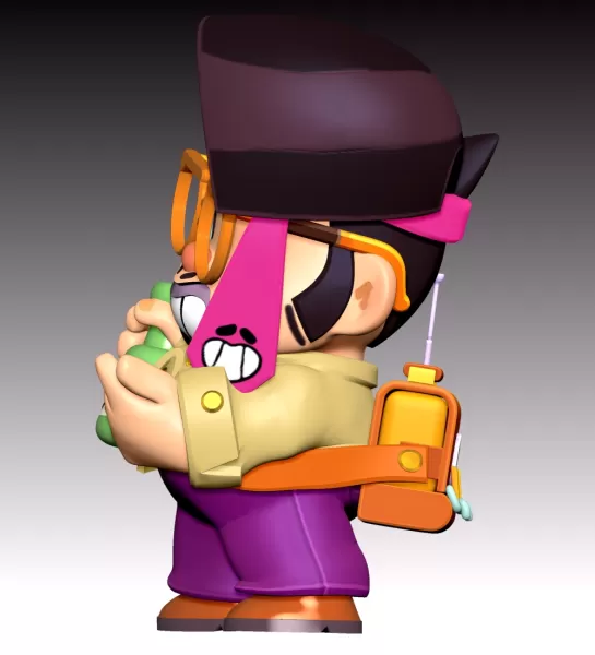 Jae-yong - Brawl Stars - Model preview 9