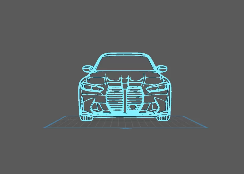 BMW - M3 G80 Wall Art - Model preview 1