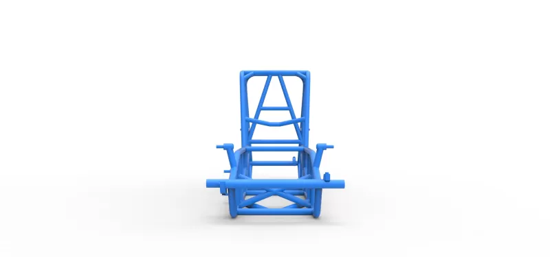 Frame of Vintage Sprint car Version 2 Scale 1:25 - Model preview 5