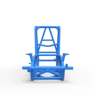 Frame of Vintage Sprint car Version 2 Scale 1:25 - Model thumbnail 5