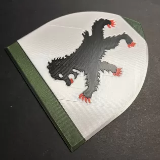 Game of Thrones Sigil of House Mormont Coaster - Model thumbnail 4