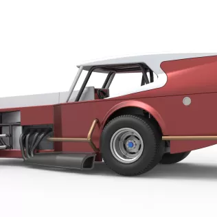 Vintage Dirt Modified stock car Version 5 Scale 1:25 - Model thumbnail 13