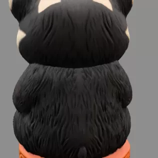 Cute Badger STL File – 3D Printable Valentine Figurine - Model thumbnail 4