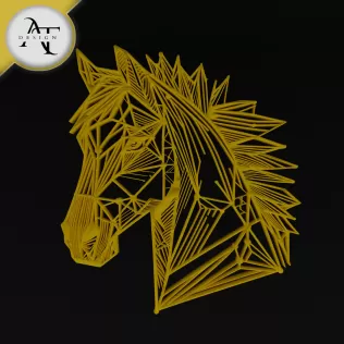 Horse - Geometric - 2D Wall Art Decor