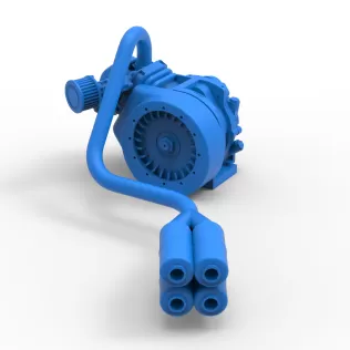 Engine of Quarter Midget Scale 1:16 - Model thumbnail 13