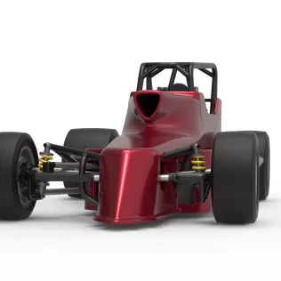 Pavement Silver Crown Car Version 2 Scale 1:25 - Model thumbnail 6