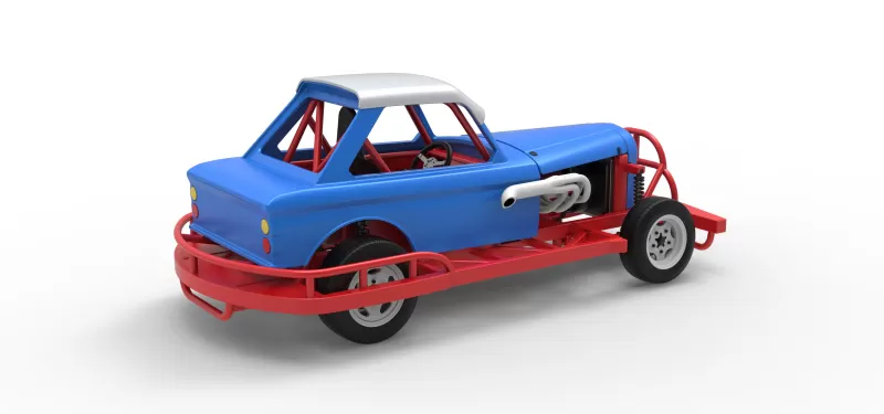 New Zealand Vintage Stock car Scale 1:25 - Model preview 18