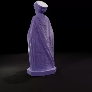 The Oracle of Cracks - Ancient Cult Statue 3D printing - Model thumbnail 3