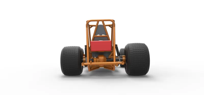 Vintage Sprint car Base Version 2 Scale 1:25 - Model preview 16