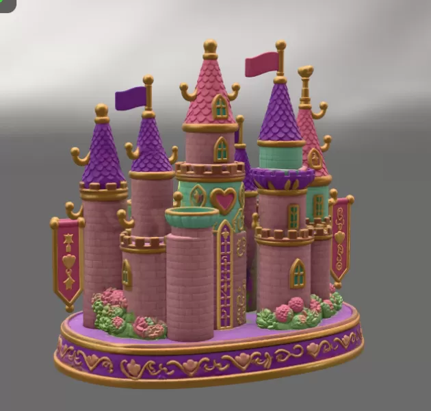 Princess Castle Organizer STL File for 3D Print - Model preview 12