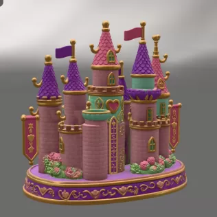 Princess Castle Organizer STL File for 3D Print - Model thumbnail 12