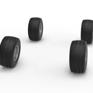 Wheel Set of BriSCA Micro Formula 2 Stock Car Scale 1:16 - Model thumbnail 3