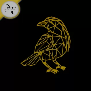 Raven - Geometric - 2D Wall Art Decor